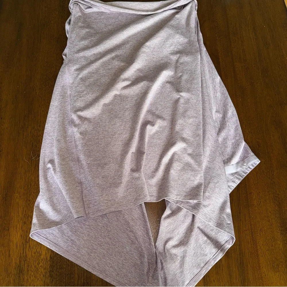 Athleta Om Wrap in Powervita Mauve One Size Scarf Vest - Picture 4 of 7